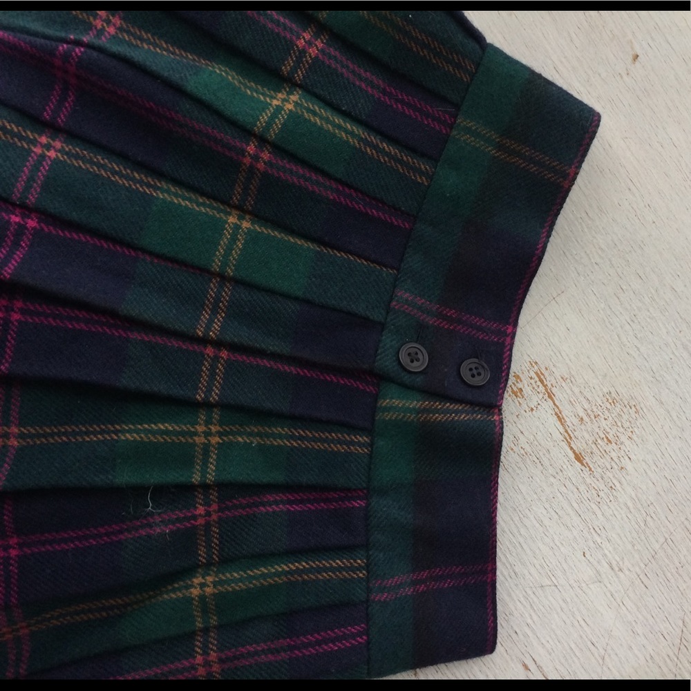 Vintage 50s wool pleated skirt
